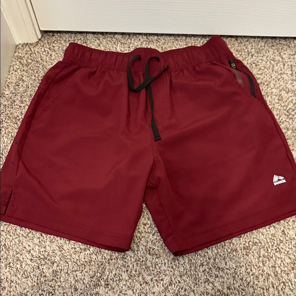 Men’s Maroon Athletic Shorts with Logo
